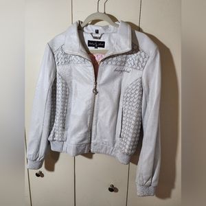 Vintage White Baby Phat Leather Jacket